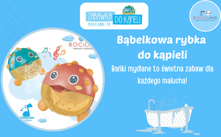 Bocioland Bąbelkowa Rybka do Kąpieli Red BL038