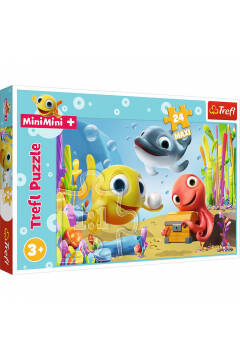 Trefl Puzzle Wesoła Rybka Mini Mini 24 Elementy