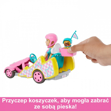 Barbie Lalka I Gokart Stacie Pojazd Filmowy