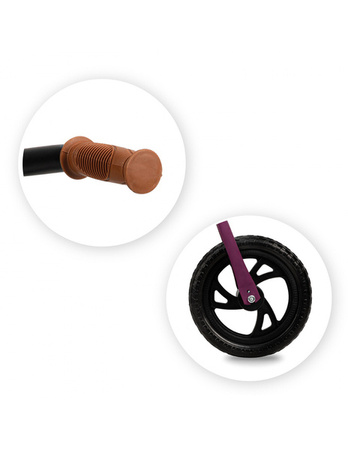 MoMi Breki Rowerek Biegowy z Hamulcem Fioletowy