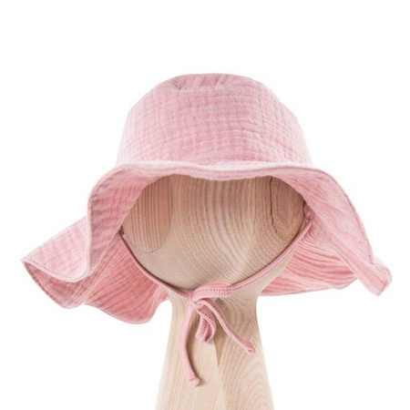 Eevi Strawberry & Love Kapelusz Muślinowy dla Dziecka Różowy S