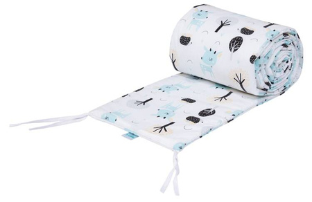 Waldin Łóżeczko Dostawne 2w1 z Wyposażeniem L8 Grey / Las