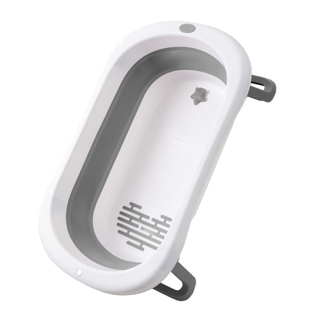 Babyhood BH-326GW Składana Wanienka Dziecięca Comfort Szara