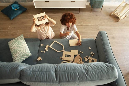 Babai Drewniana Zabawka Domek Dla Lalek z Magnes Rozmiar L Naturalny