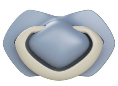 Canpol Babies Smoczek Silikonowy Symetryczny Pure Color 18m+ 2szt. 22/657_blu Blue