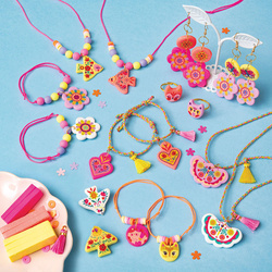 Janod Zestaw kreatywny do tworzenia biżuterii dla przyjaciółek Klejnoty przyjaźni 8+