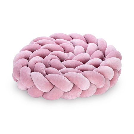 SenLove Ochraniacz do Łóżeczka Warkocz 240 cm Brudny Róż