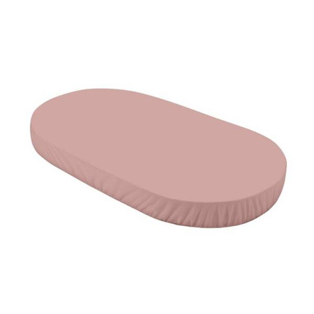 Waldin Prześcieradło z Bawełny Organicznej Owalne 123x73cm Rose