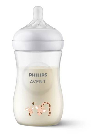 Avent Natural 3 Butelka Responsywna 1m+ 260ml Żyrafa