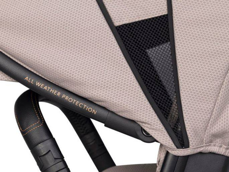 Cavoe Avec 2024 Wózek Spacerowy Bliźniaczy Taupe