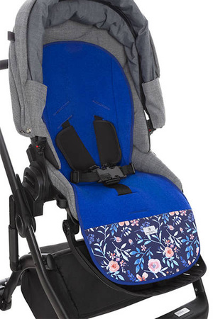 Simple Wool Wkładka Termoaktywna Antypotowa Do Wózka Niebieskie Piwonie