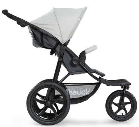 Hauck Runner Wózek Spacerowy, Trójkołowy do Biegania Silver/Grey