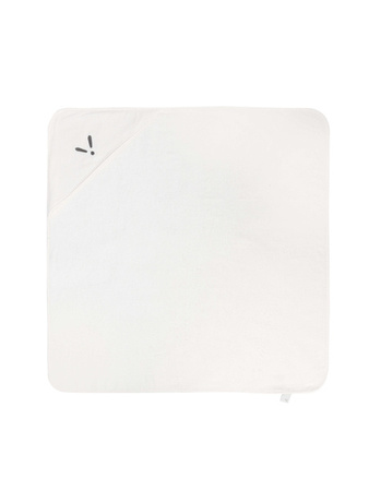 Piapimo TowelPower Ręcznik Kąpielowy z Kapturkiem Bambusowo-Bawełniany 90x90cm z Haftem Biały