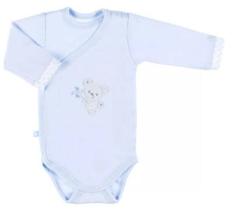Body Newborn Zakładane z Długim Rękawem Niebieski r.48