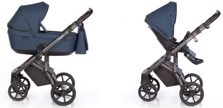 ROAN Bloom Wózek Głęboko-Spacerowy 2w1 Midnight