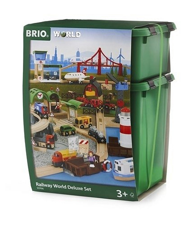 Brio World Zestaw Kolejki Drewnianej Delux