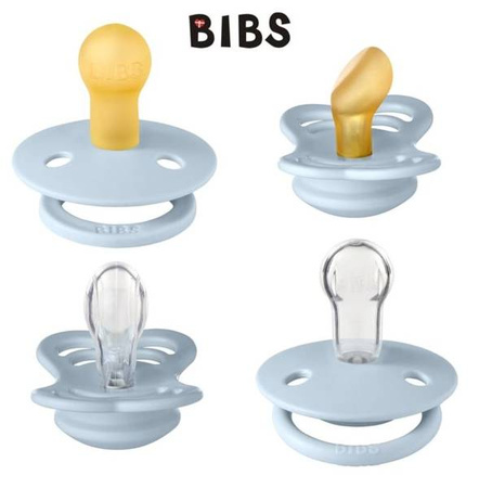 Bibs Try-It Pack Zestaw Prezentowy Smoczków Niemowlęcych 0-6m 4szt. Blue