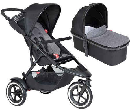 Phil&Teds Sport Wózek Głęboko-Spacerowy 2w1 Szary