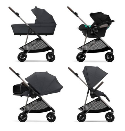 Cybex Melio New Wózek Spacerowy Rama Taupe Monument Grey