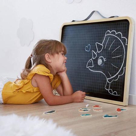 Janod Dwustronna Tablica Ścienna z Akcesoriami 3+