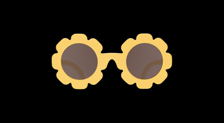 Babiators Flower O-FWR002-M Amber Lenses Rozmiar 3-5+ Sweet Sunflower