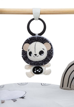 Tiny Love Décor Gimnastyka / Mata Edukacyjna z Drewnianym Stojakiem Czarno-biała