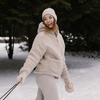 Zaffiro Kurtka dla Kobiet Zoya Wełniana Nevada S Beige