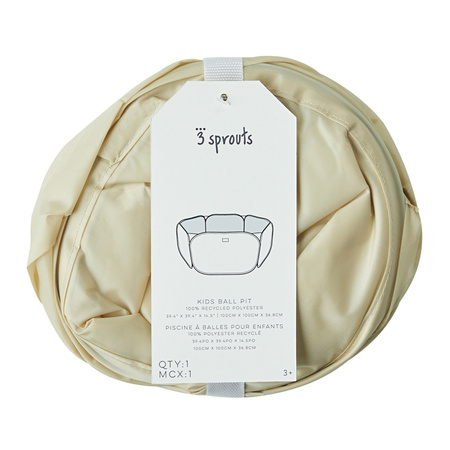3 Sprouts Basen Piłeczkowy Beige