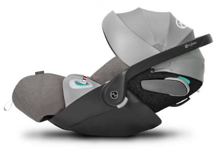 Cybex Cloud Z2 i-Size Fotelik Samochodowy 0-13 kg Plus Soho Grey + Baza Z2 Zestaw