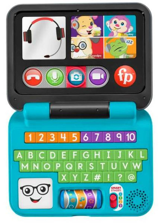Fisher Price Ucz Się i Śmiej Edukacyjny Laptop Malucha "Porozmawiajmy HHX33