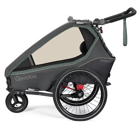 Qeridoo Kidgoo1 Przyczepka Rowerowa Ivy Green