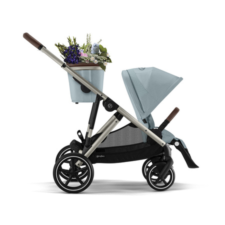 Cybex Gazelle S Wózek Spacerowy Bliźniaczy Rama Taupe Sky Blue