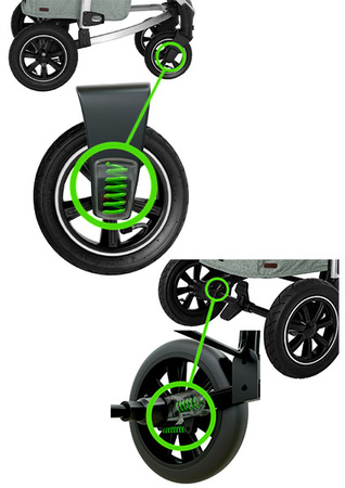 Carrello Vista Air CRL Wózek Spacerowy Olive Green