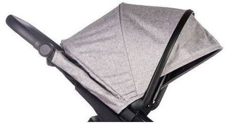 Petite&Mars Street+ Air Wózek Spacerowy Stelaż Oak z Osłoną na Nóżki + Budka Shadow Grey