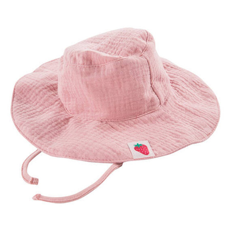 Eevi Strawberry & Love Kapelusz Muślinowy dla Dziecka Różowy S