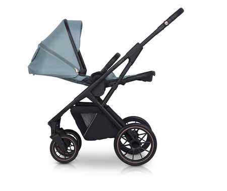 Cavoe Axo Shine Wózek Głęboko-Spacerowy 2w1 + Torba + Adaptery Boho Green