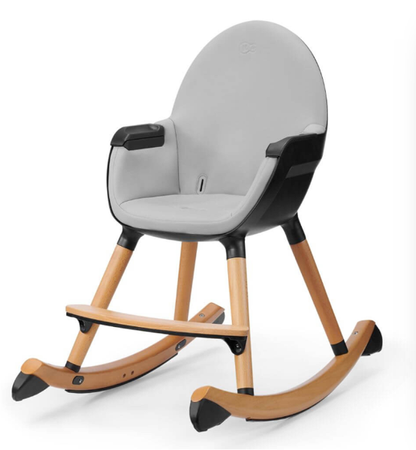 Kinderkraft Finio + Fini Leżaczek/Bujaczek + Krzesełko black/white