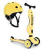 Scootandride Highwaykick 1 Jeździk i Hulajnoga 2w1 1-5 Lat + Scootandride Kask S-M Lemon