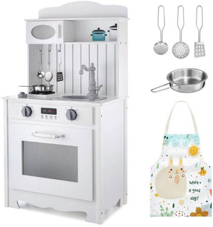HyperMotion Drewniana Kuchnia Dla Dzieci + Akcesoria
