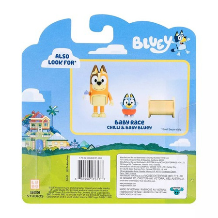 Tm Toys Bluey Figurka Baby Bluey I Chilli Figurki Kołyska Akcesoria