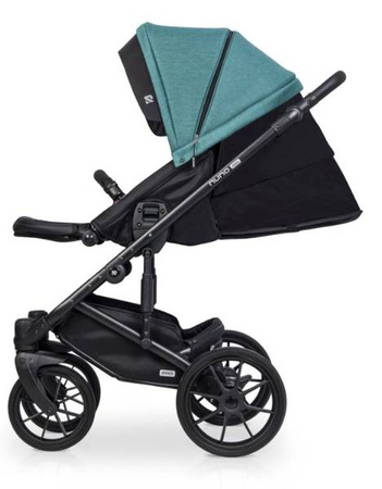 Riko Nuno Pro Wózek Głęboko-Spacerowy 2w1 z Miękką Gondolą Lagoon