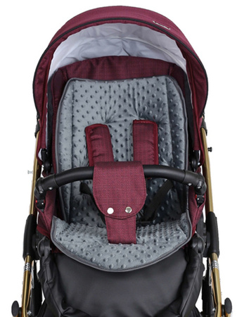 Kunert Mila Premium Wózek Głęboko-Spacerowy 2w1 Jeans + Krem Złota Rama Koła Żelowe