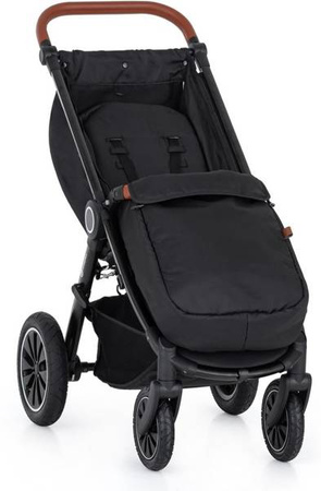 Petite&Mars Street+ Air Wózek Spacerowy Stelaż Oak z Osłoną na Nóżki + Budka Carbon Grey