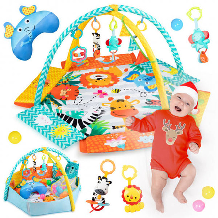 Momi Multi 2w1 Mata Edukacyjna Basen z Piłkami