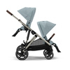 Cybex Gazelle S Wózek Spacerowy Bliźniaczy Rama Taupe Sky Blue