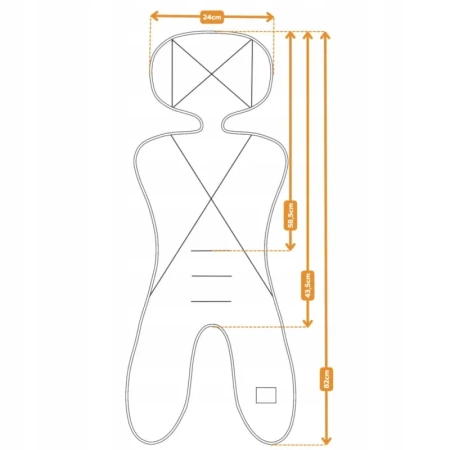 Simple Wool Little Merry 2.0 Wkładka Termoaktywna z Wełny Merino do Fotelika 0-13 kg Sky Blue