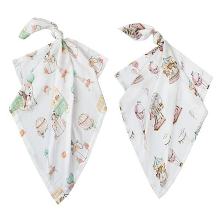 Bonjour Cherie Bambusowa Pieluszka 2szt. 70x70cm Paris+ Lunapark