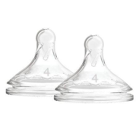 Dr Brown's Options + Smoczek Szeroka Szyjka Poziom 4 +9 Miesięcy 2 Pak