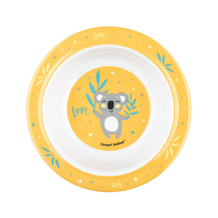 Canpol Babies Miseczka Melaminowa z Przyssawka 270 ml Exotic Animals 4/519 Yellow