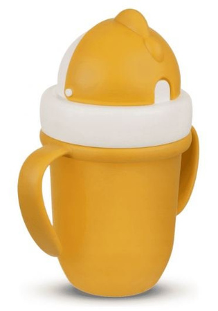 Canpol Babies Matte Pastels KubekZe Składaną Rurką Silikonową 210ml 56/522_yel Yellow
